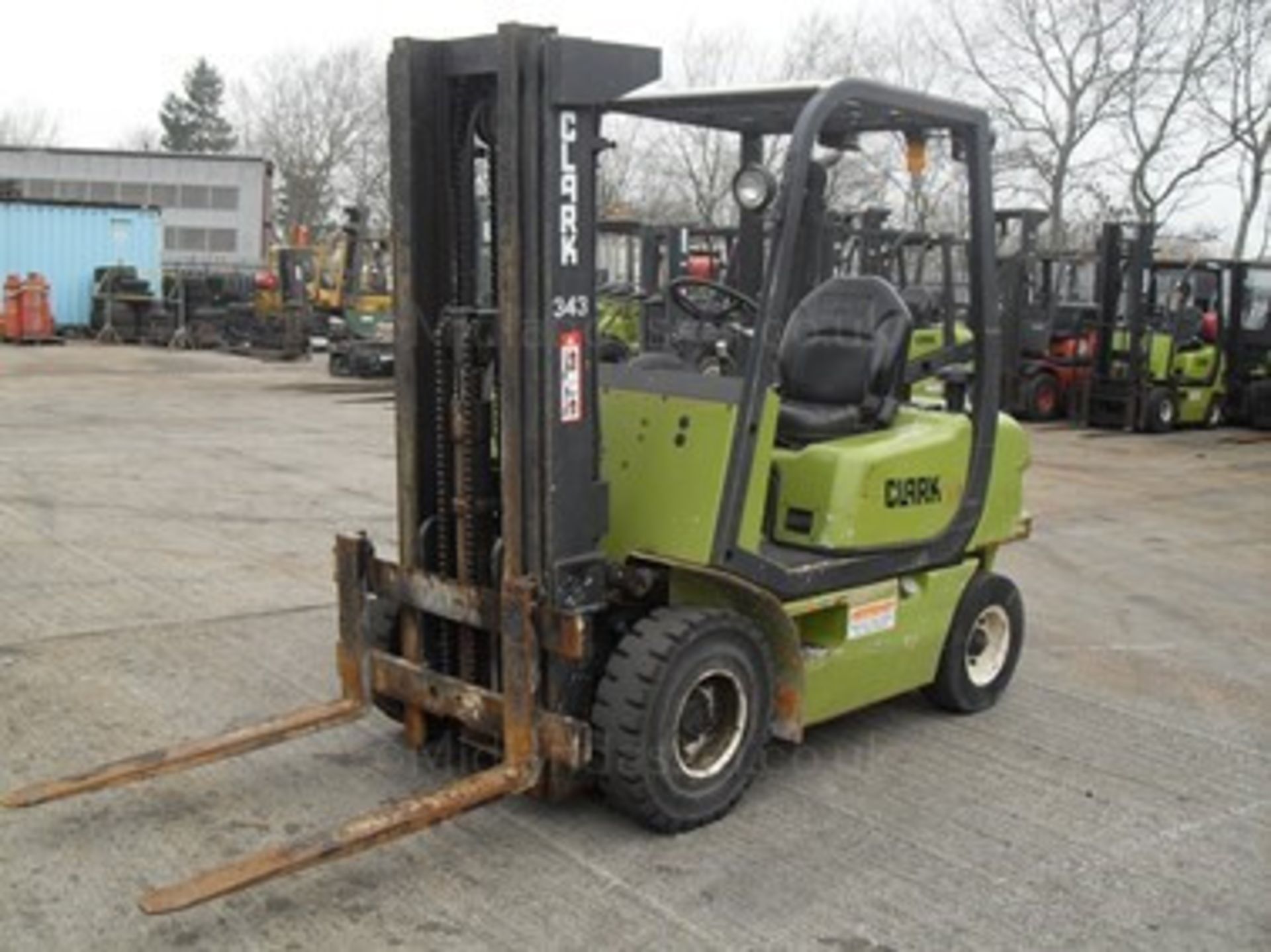 2000 SAMSUNG SF20D DIESEL COUNTERBALANCE FORK TRUCK