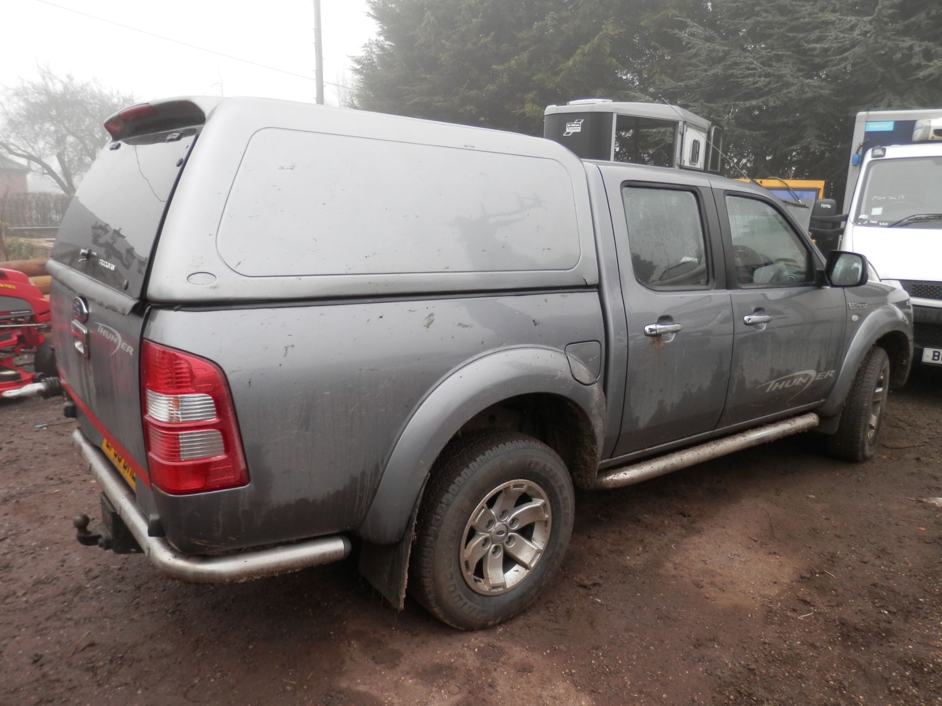 2007/56 PLATE FORD RANGER THUNDER 2.5 TDCI, SLATE METALLIC, BLACK LEATHER, MOT FEB 2017, DRIVE FINE. - Bild 3 aus 13