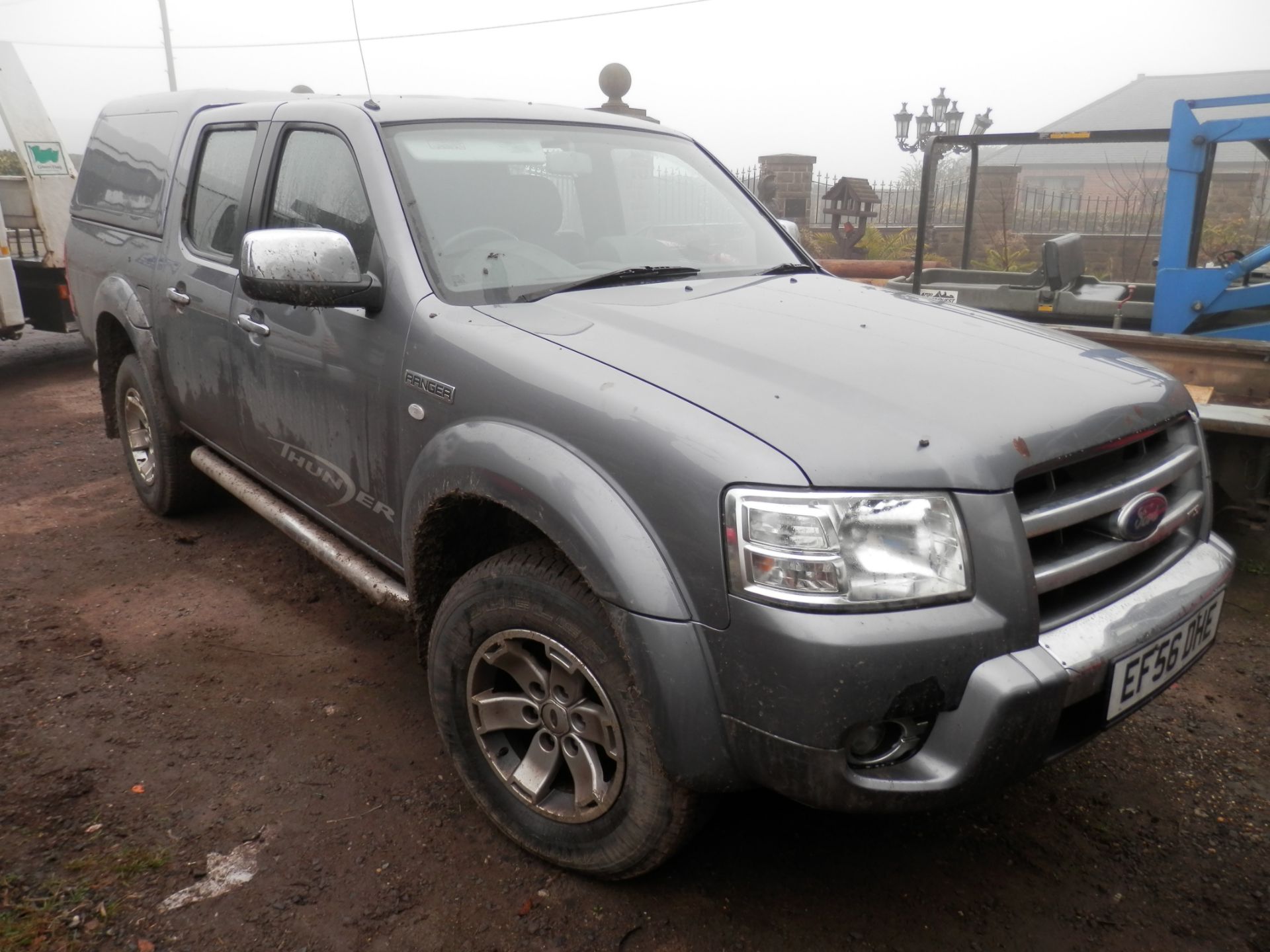 2007/56 PLATE FORD RANGER THUNDER 2.5 TDCI, SLATE METALLIC, BLACK LEATHER, MOT FEB 2017, DRIVE FINE.