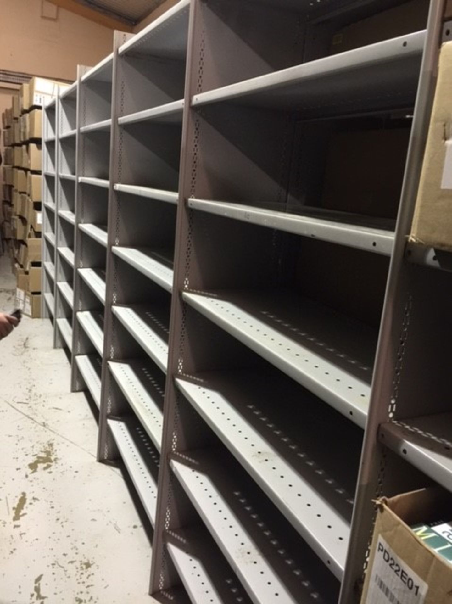 LINK 51, 120CM X45CM, 46 BAYS STEEL RACKING / SHELVING