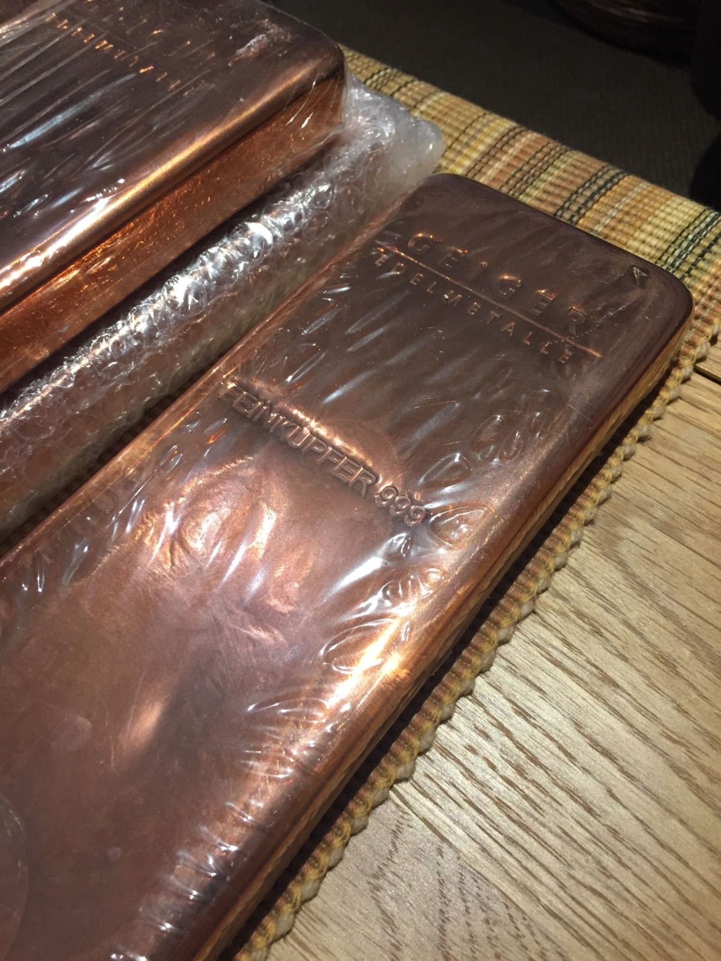 1 x 5kg German Sealed Copper Bullion (Geiger) , 5kg Each - Investment - Image 2 of 4