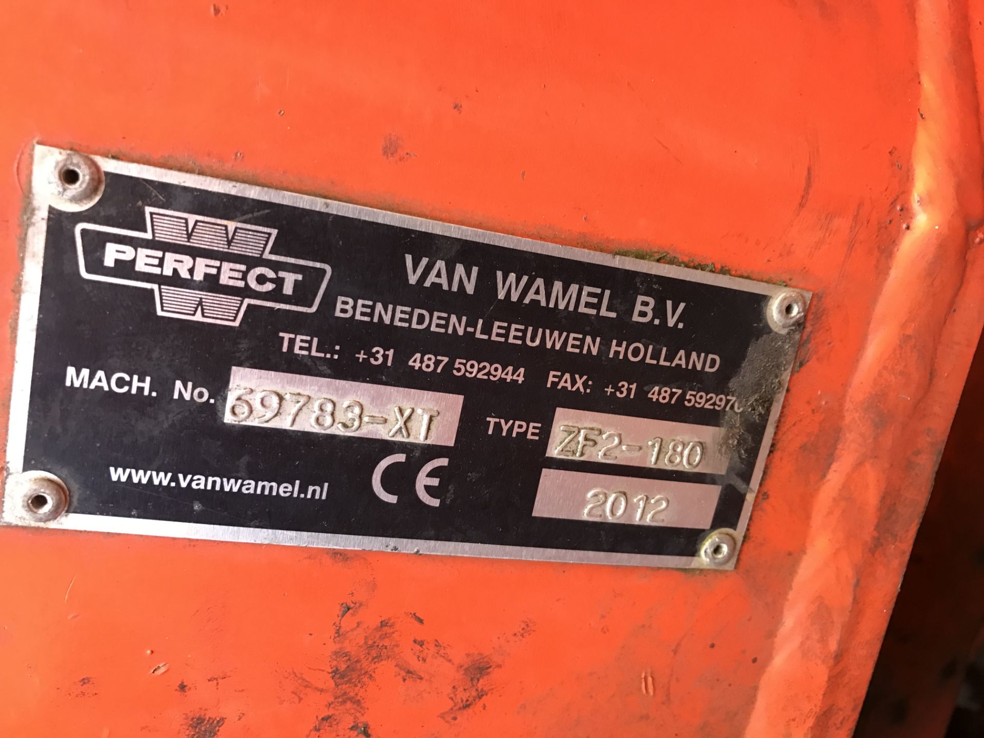 2012 PERFECT FRONT FLAIL FOR A TRACTOR ORANGE *PLUS VAT* - Image 8 of 8