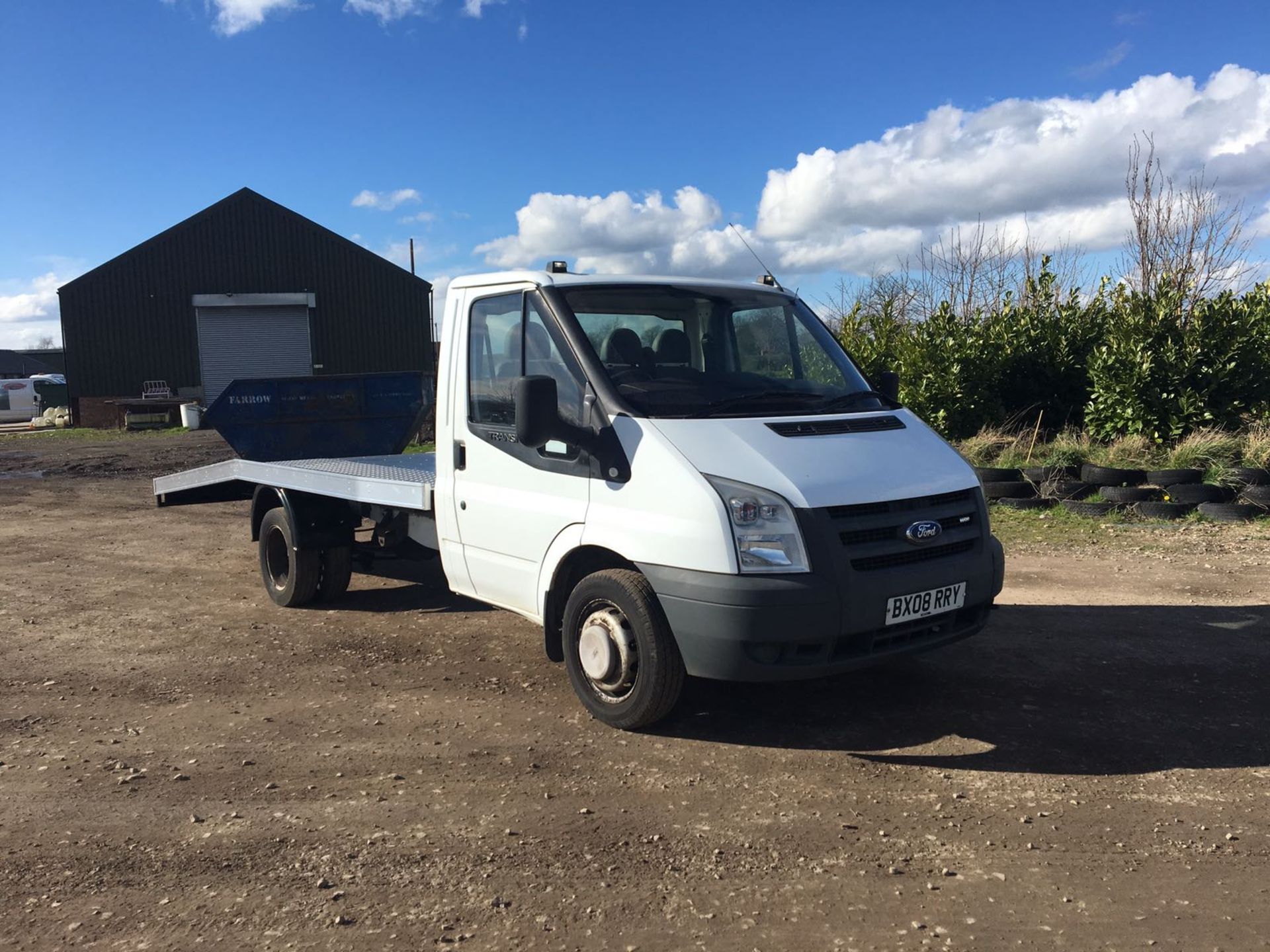 2008/08 REG FORD TRANSIT 100 T350M RWD BEAVER TAIL, BRAND NEW REAR BODY FITTED