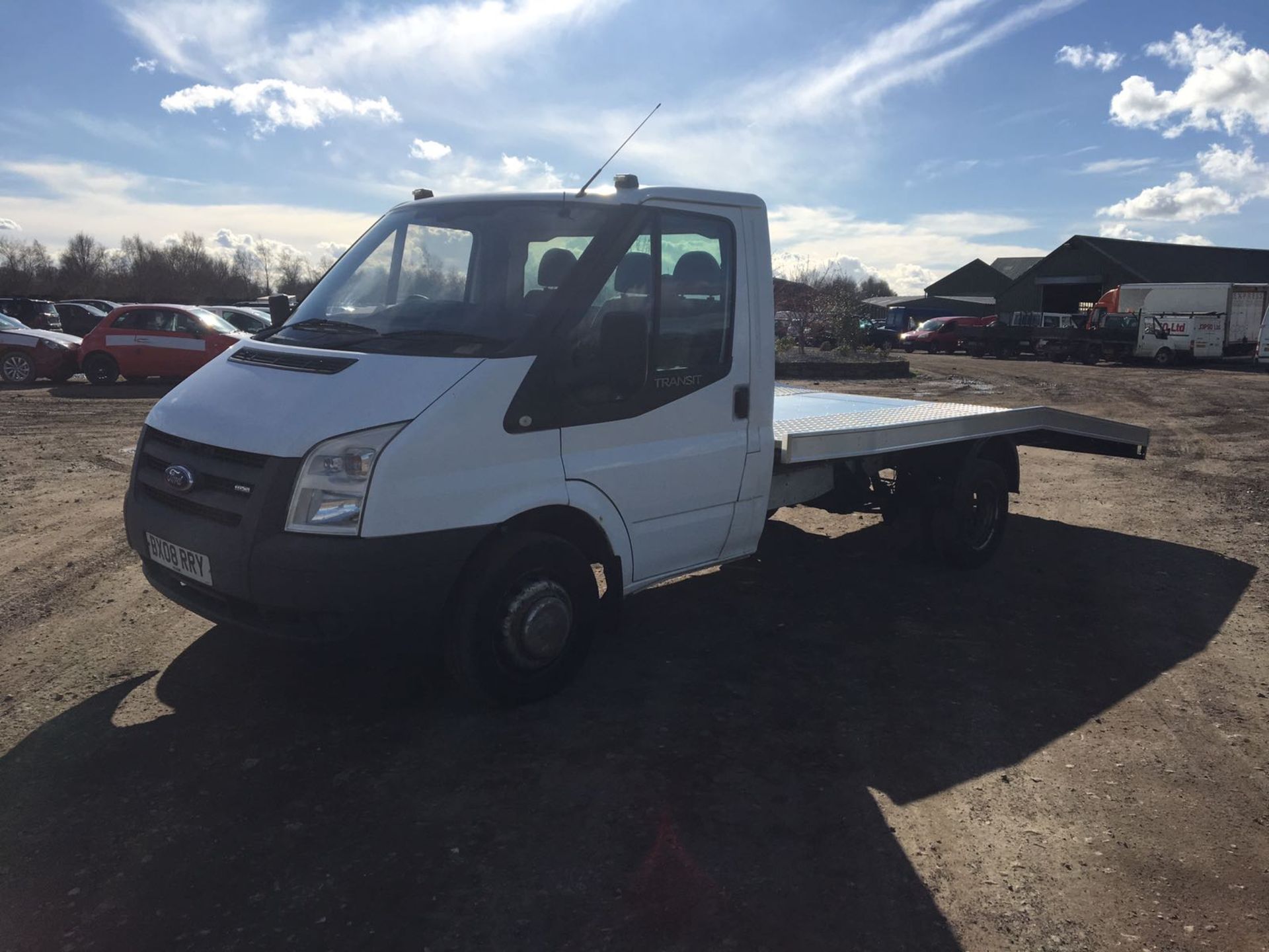 2008/08 REG FORD TRANSIT 100 T350M RWD BEAVER TAIL, BRAND NEW REAR BODY FITTED - Image 3 of 9