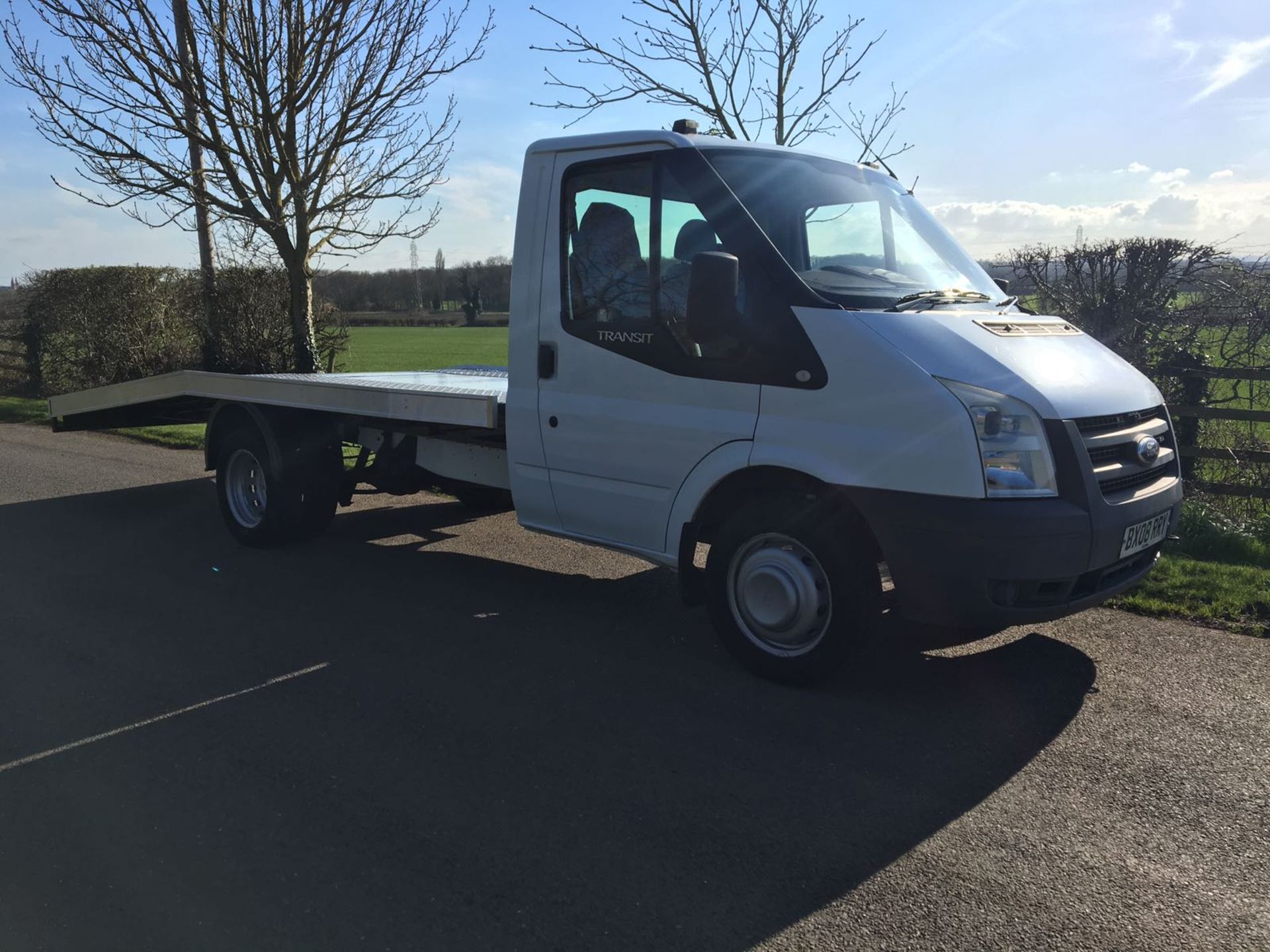 2008/08 REG FORD TRANSIT 100 T350M RWD BEAVER TAIL, BRAND NEW REAR BODY FITTED