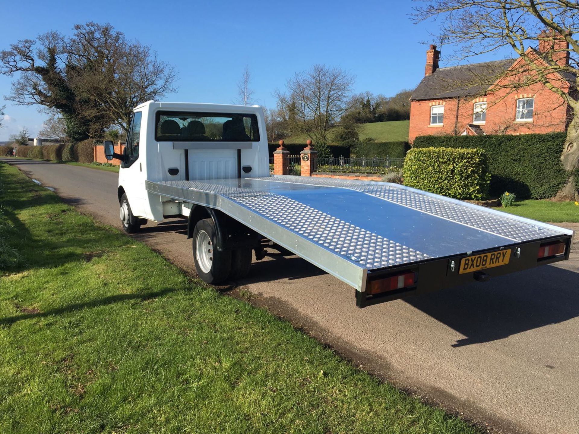 2008/08 REG FORD TRANSIT 100 T350M RWD BEAVER TAIL, BRAND NEW REAR BODY FITTED - Image 4 of 12