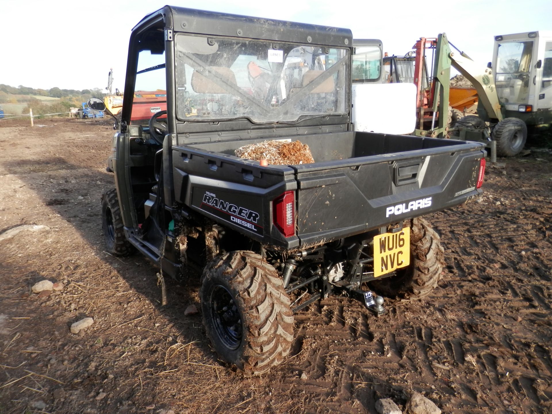 2016 POLARIS RANGER 4X4 ATV DIESEL, ROAD REGISTERED, 3 SEATER, TIPPER. - Bild 5 aus 8