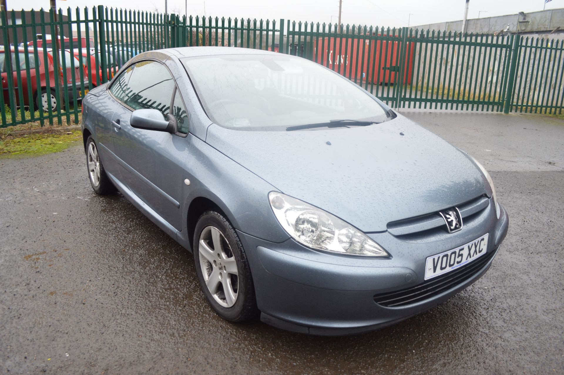 2005/05 REG GREY PEUGEOT 307CC CONVERTIBLE