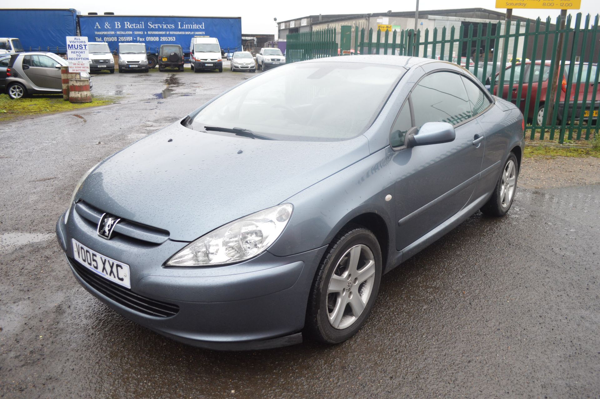 2005/05 REG GREY PEUGEOT 307CC CONVERTIBLE - Image 3 of 18