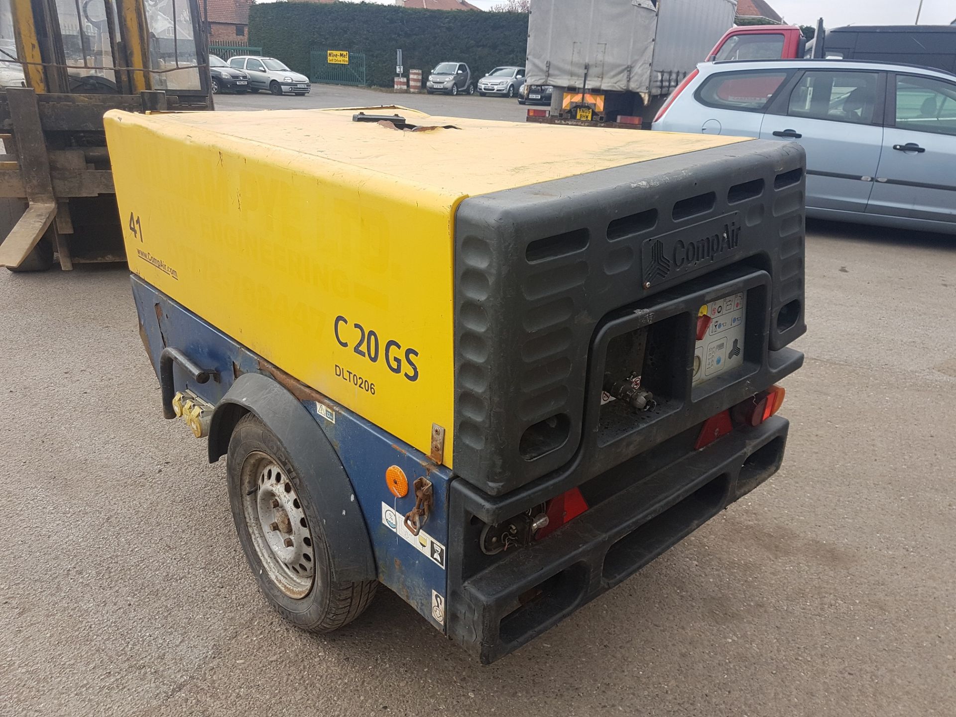 2007 SINGLE AXLE COMP-AIR COMPRESSOR AND DIESEL GENERATOR C 20 GS - IN WORKING ORDER *PLUS VAT* - Bild 5 aus 16