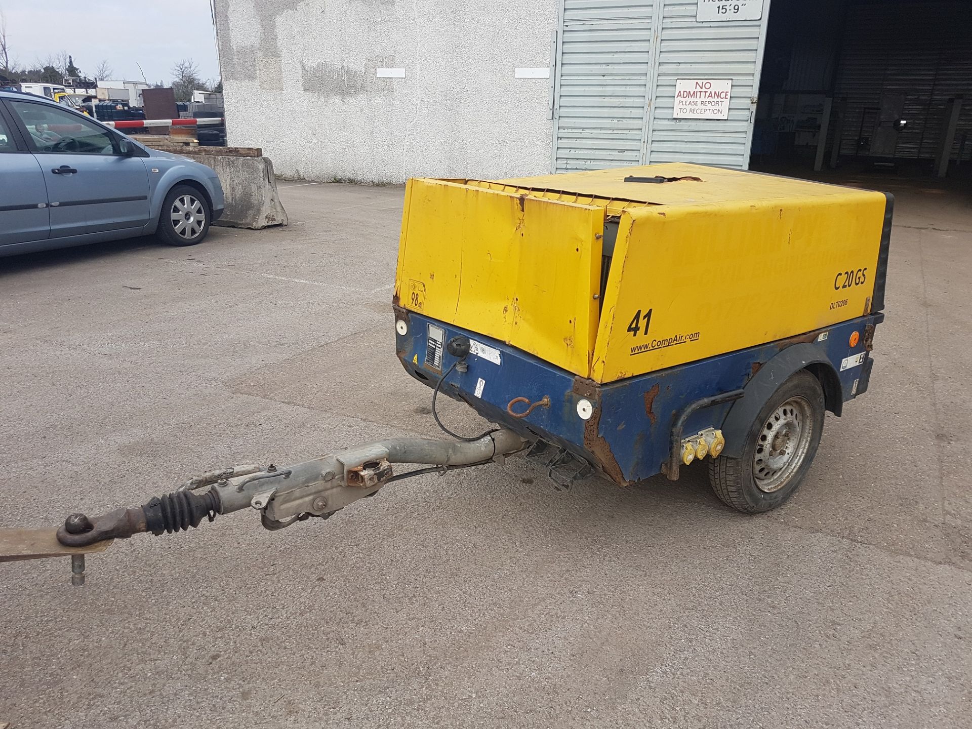 2007 SINGLE AXLE COMP-AIR COMPRESSOR AND DIESEL GENERATOR C 20 GS - IN WORKING ORDER *PLUS VAT* - Bild 2 aus 16