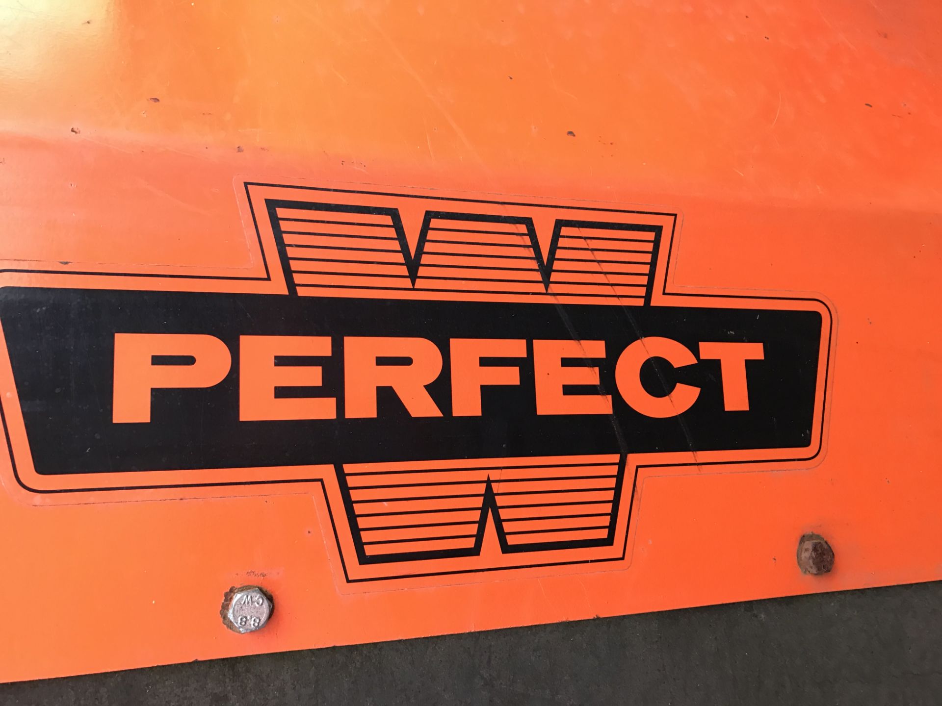 2012 PERFECT FRONT FLAIL FOR A TRACTOR ORANGE *PLUS VAT* - Image 5 of 8