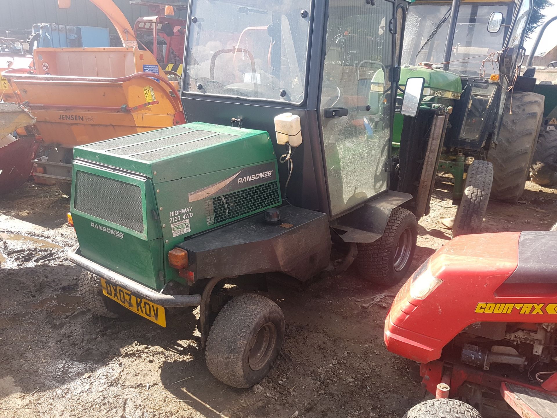 2007/07 REG RANSOMES HIGHWAY 2130 4WD GANG MOWER *PLUS VAT* - Image 3 of 15