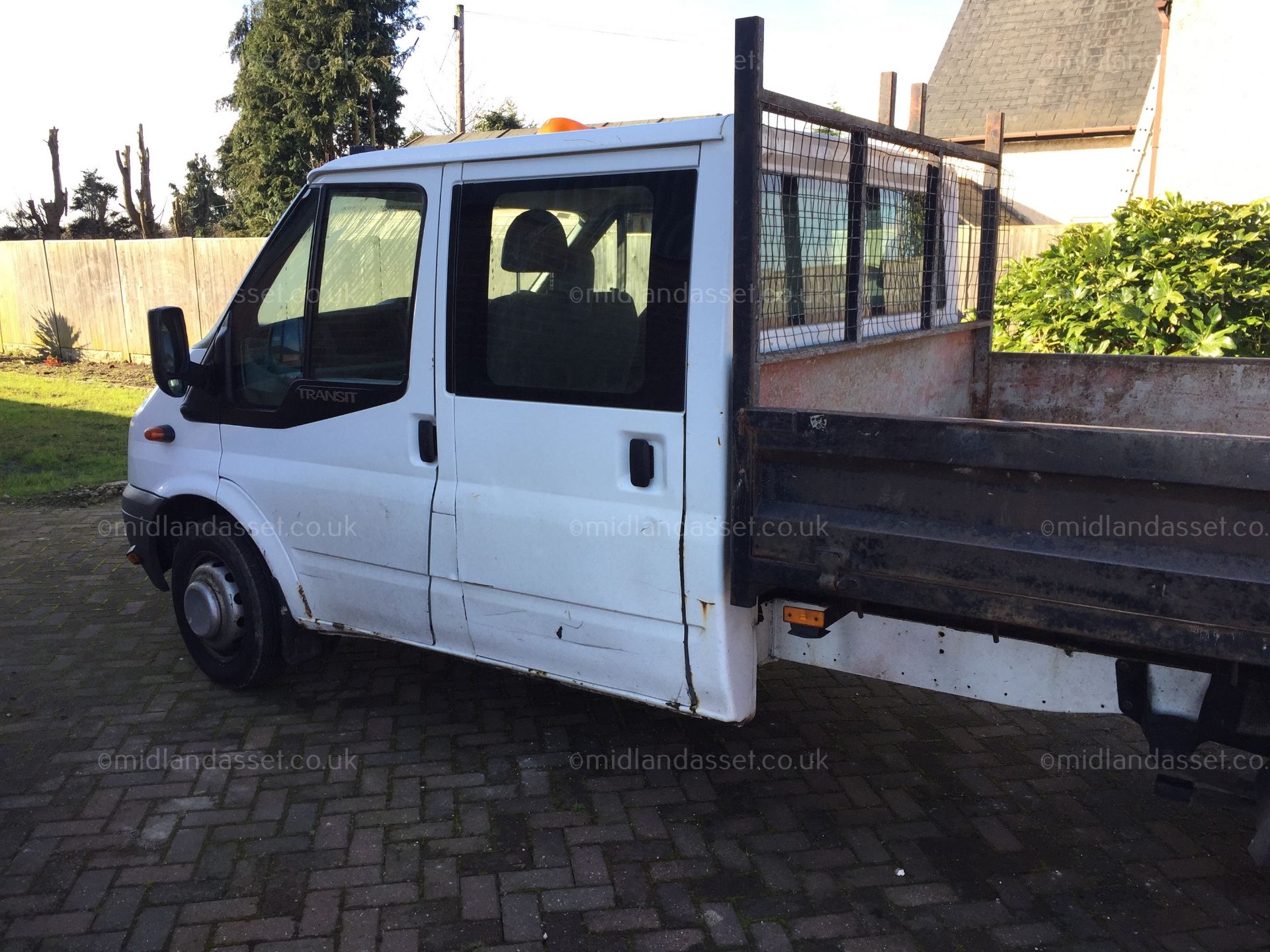 2010/10 REG FORD TRANSIT 100 T350L RWD DOUBLE CAB TIPPER ONE FORMER KEEPER - Image 3 of 11