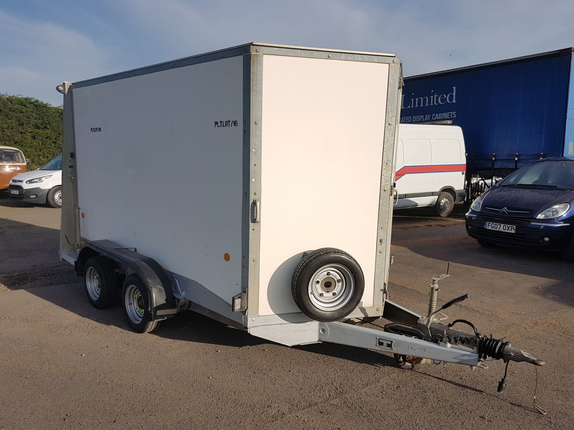 2009 IFOR WILLIAMS TWIN AXLE BV 106G BOX TRAILER 3.5 TONNE GROSS