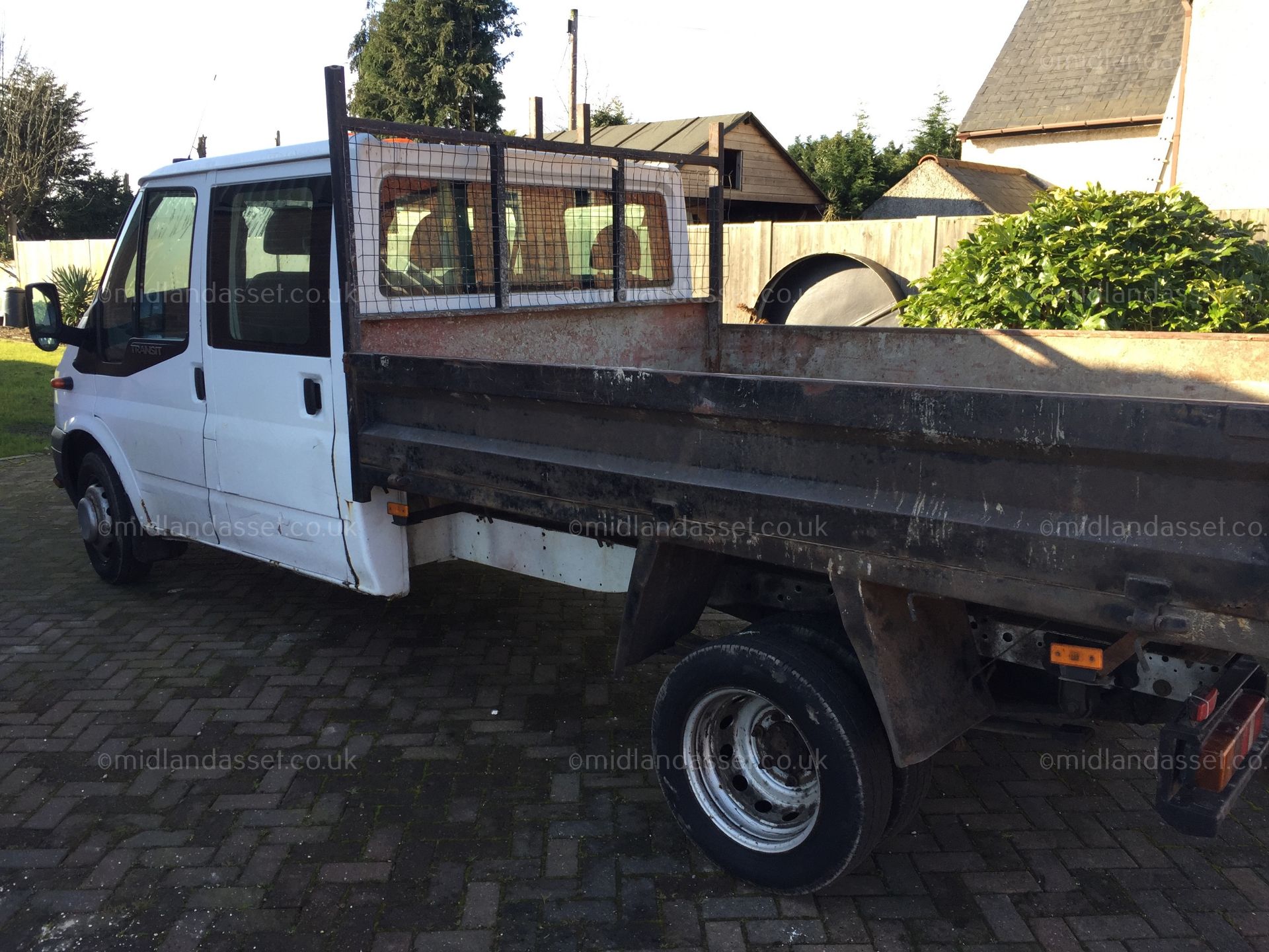 2010/10 REG FORD TRANSIT 100 T350L RWD DOUBLE CAB TIPPER ONE FORMER KEEPER - Image 6 of 11