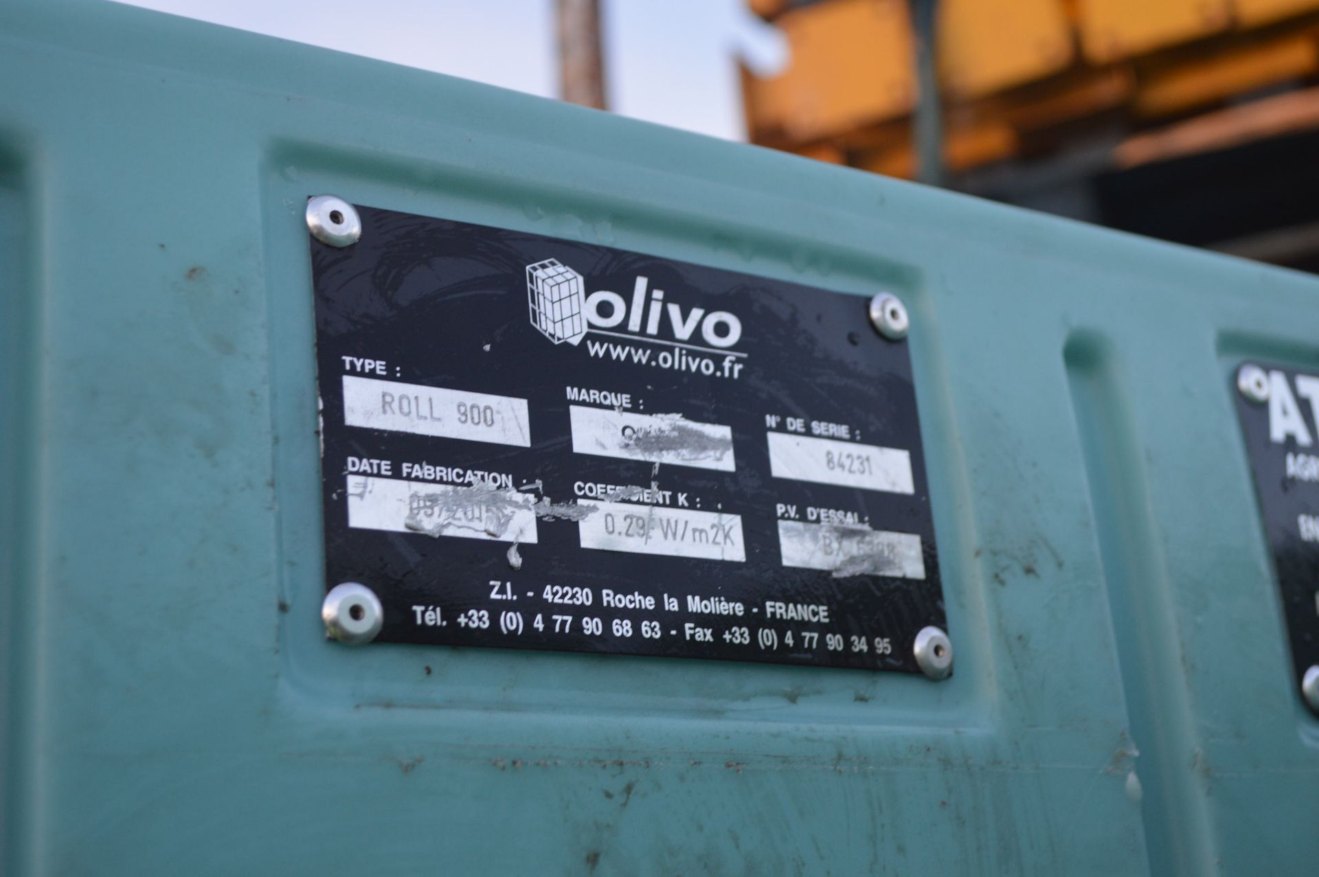 *NO RESERVE* OLIVO THERMOTAINER (INSULATED ROLL CONTAINER) TYPE ROLL 900L - Image 6 of 7