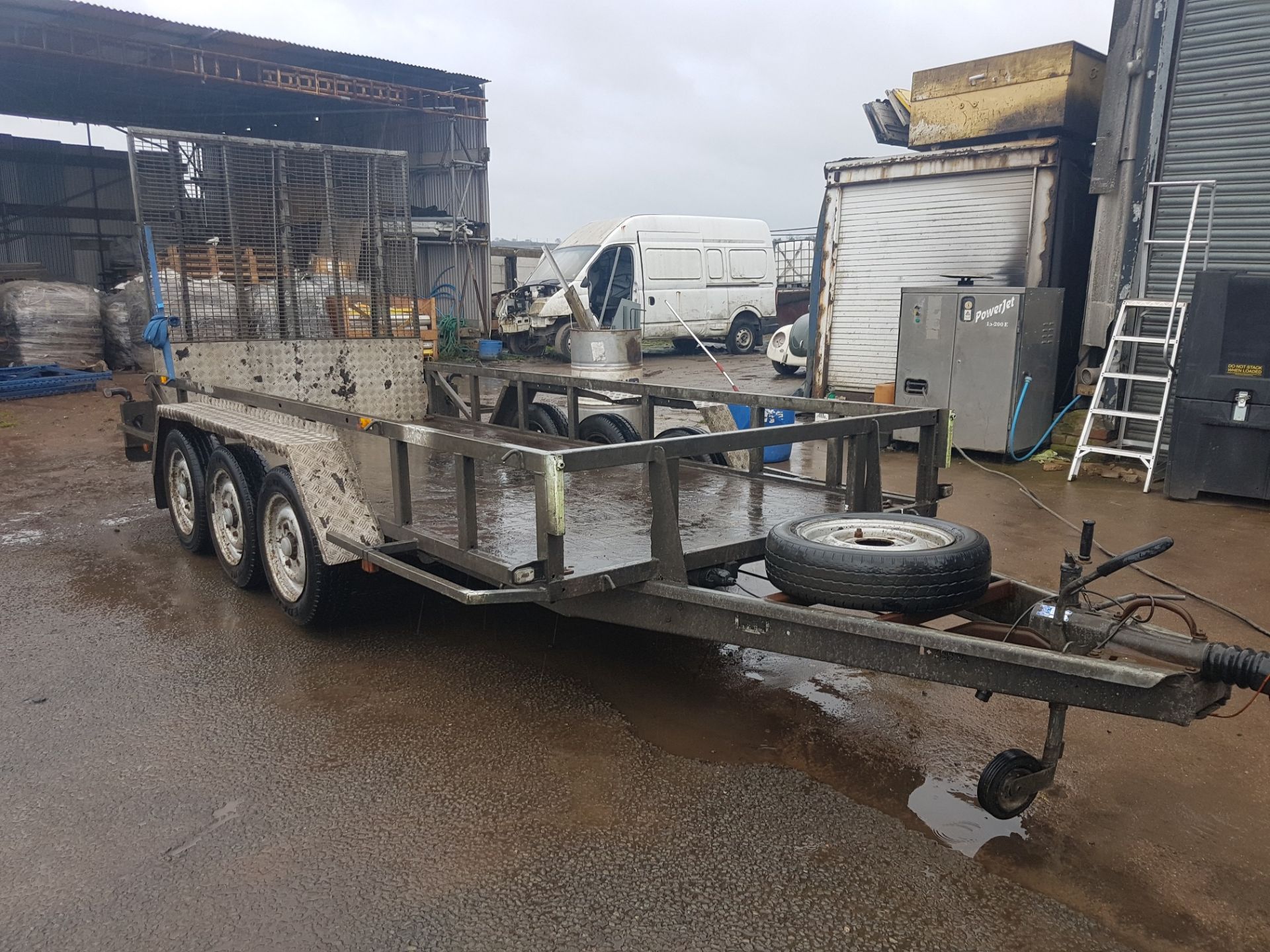 VERY RARE 2009 TRI-AXLE IFOR WILLIAMS GP146H3 PLANT TRAILER 3500KG