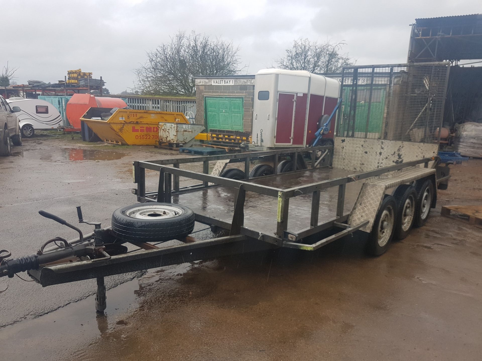 VERY RARE 2009 TRI-AXLE IFOR WILLIAMS GP146H3 PLANT TRAILER 3500KG - Image 9 of 12