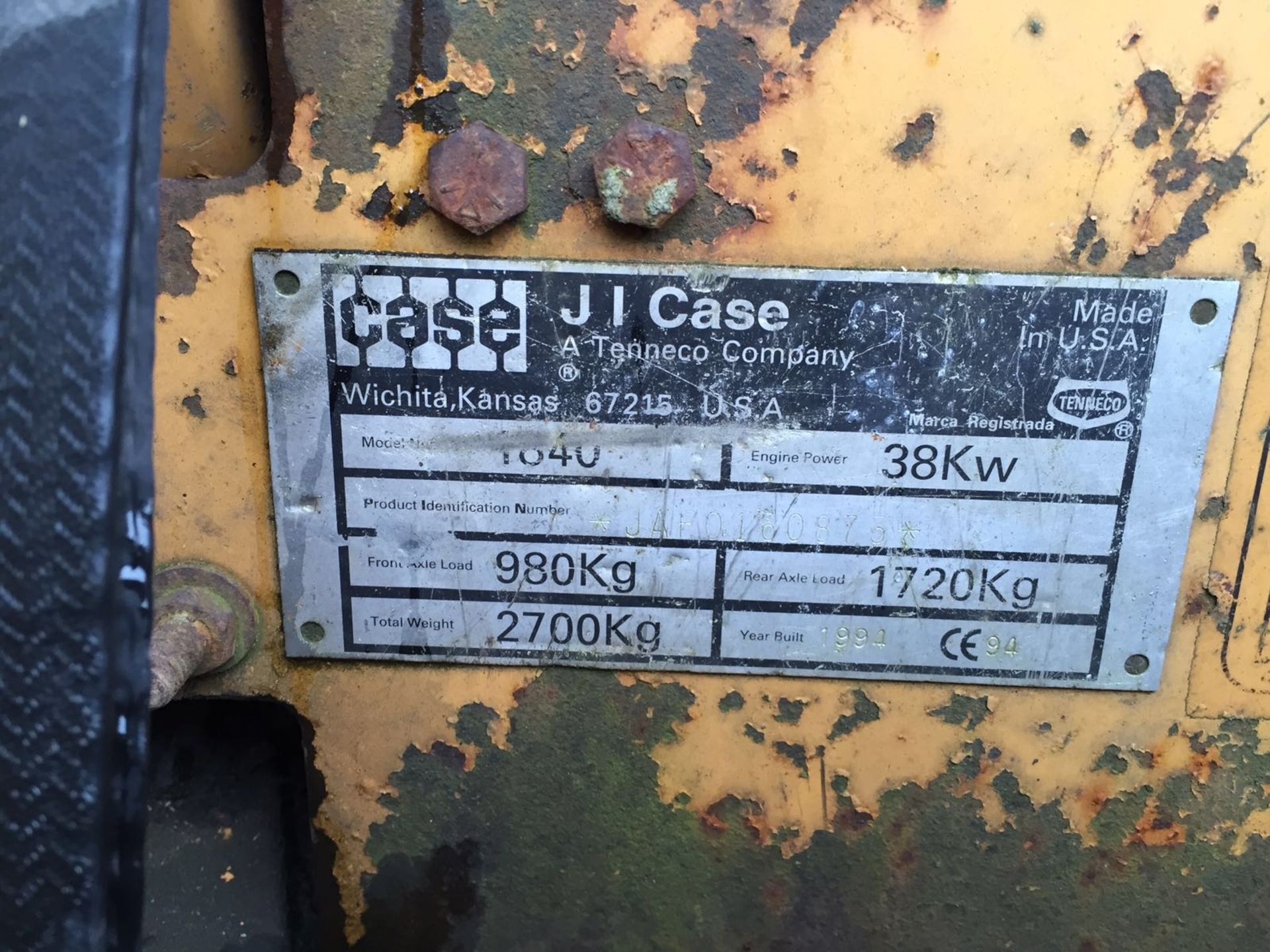 1991 CASE 1840 SKID STEER LOADER *PLUS VAT* - Image 2 of 7