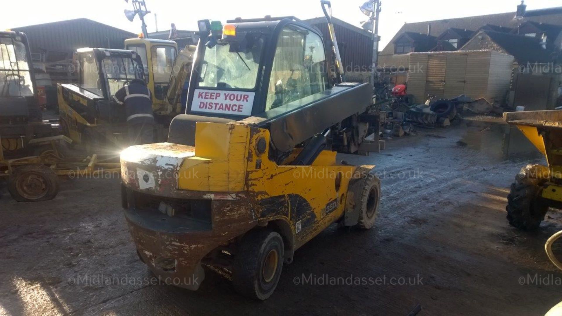 DS - 2009 JCB TELE TRUCK WITH ROTATOR   YEAR OF MANUFACTURE: 2009 WEIGHT: 5200 kg   FULL CAB ROTATOR - Image 2 of 8