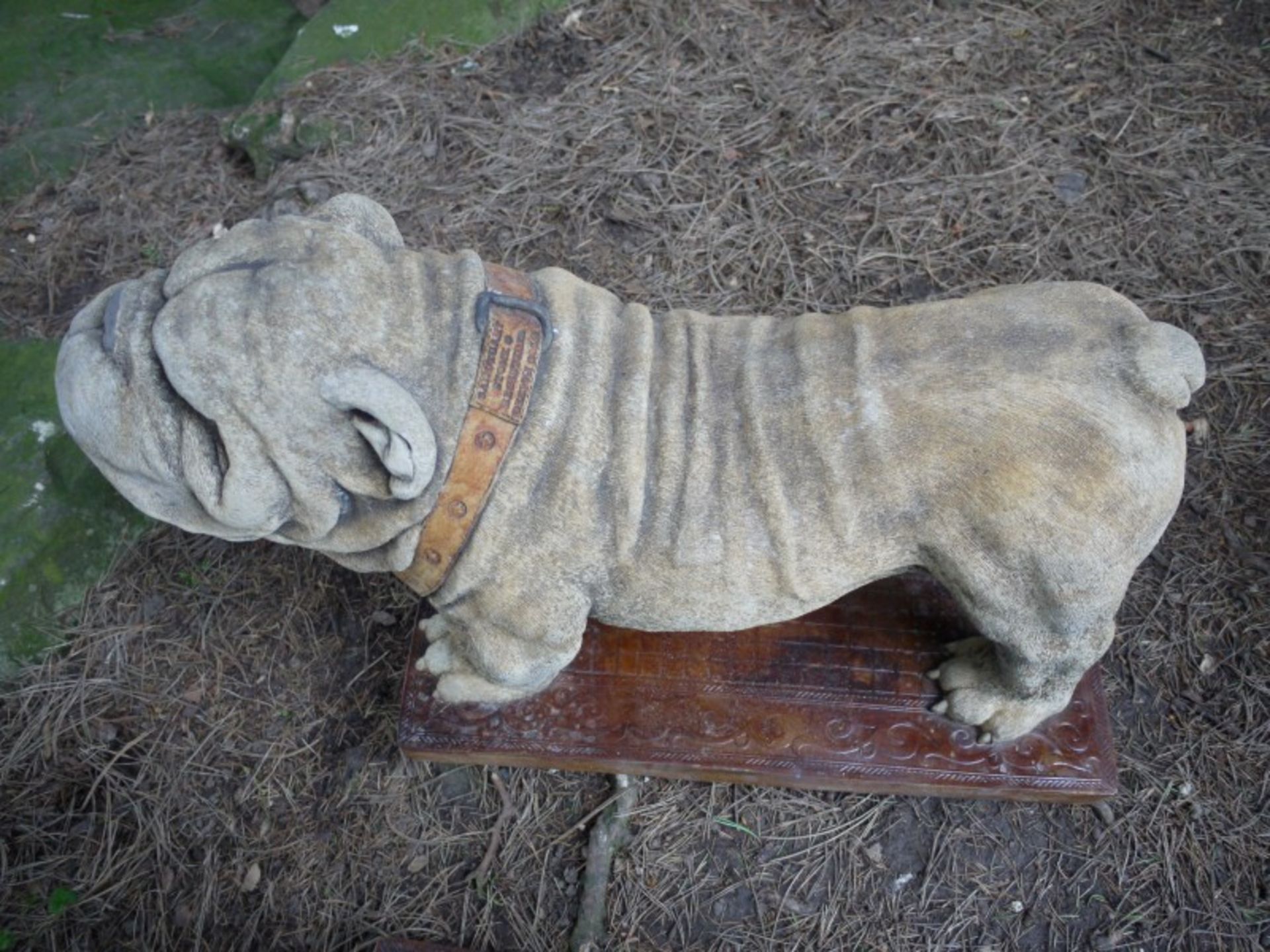 PAIR OF BULLDOGS   DIMENSIONS: Length: 65 cm Width: 33 cm Height: 40 cm   COLLECTION / VIEWING - Image 5 of 6