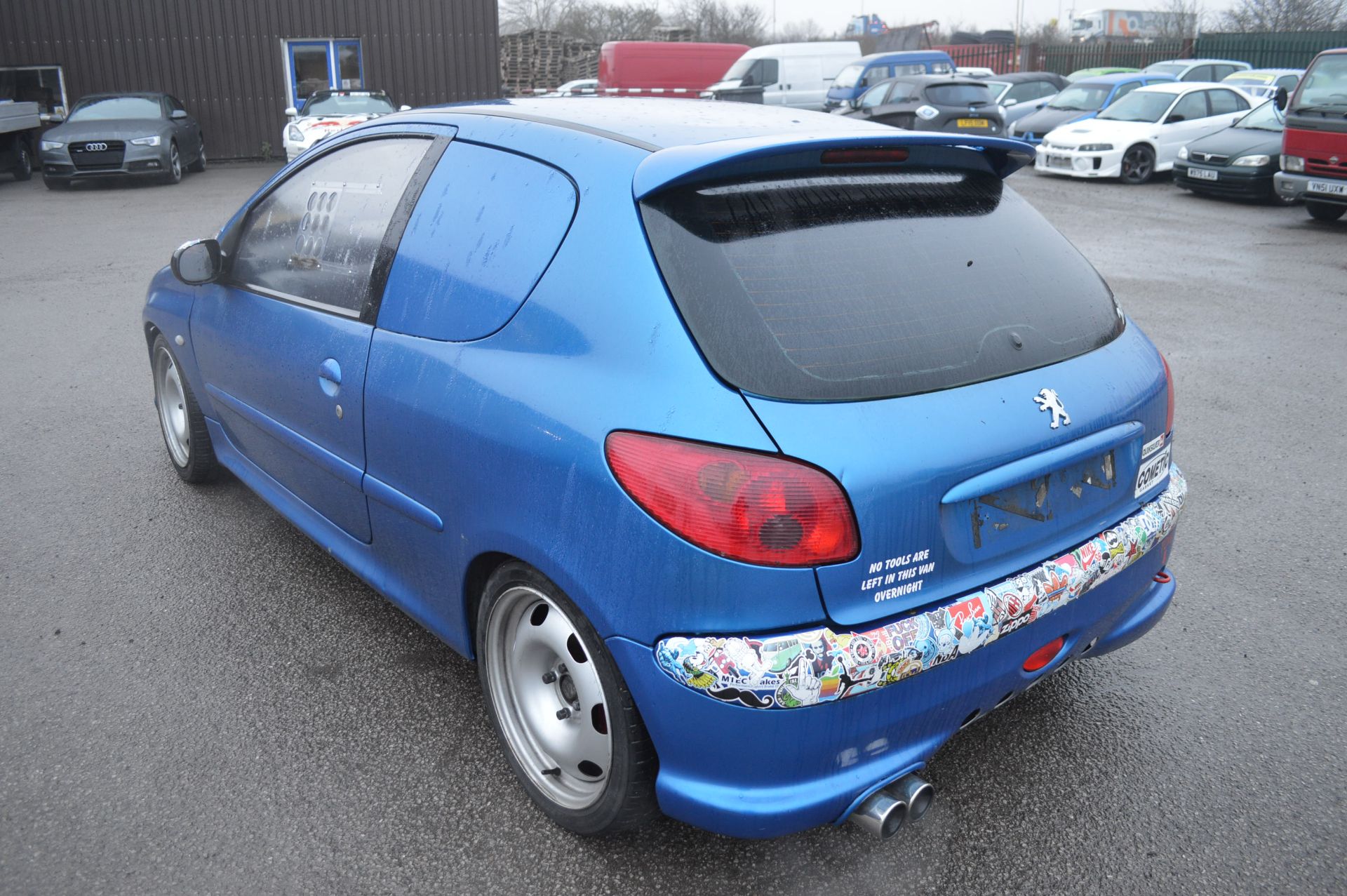 2003/03 REG PEUGEOT 206 GTI 180HP FAST TRACK DAY CAR  HAS THE 'VAN' PANELS FITTED INSTEAD OF REAR - Image 4 of 14
