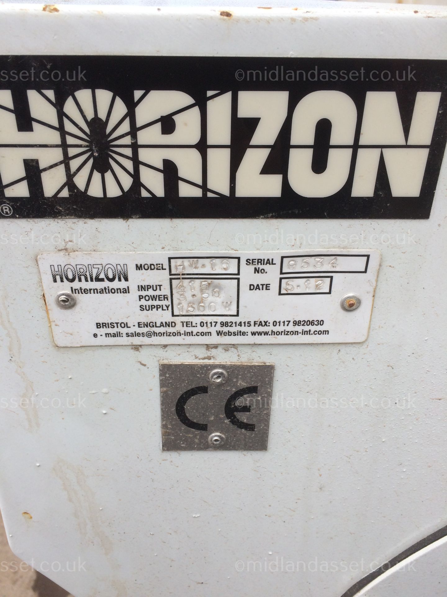 HORIZON HW 16 3 PHASE ELECTRIC FAN HEATER - Image 5 of 6