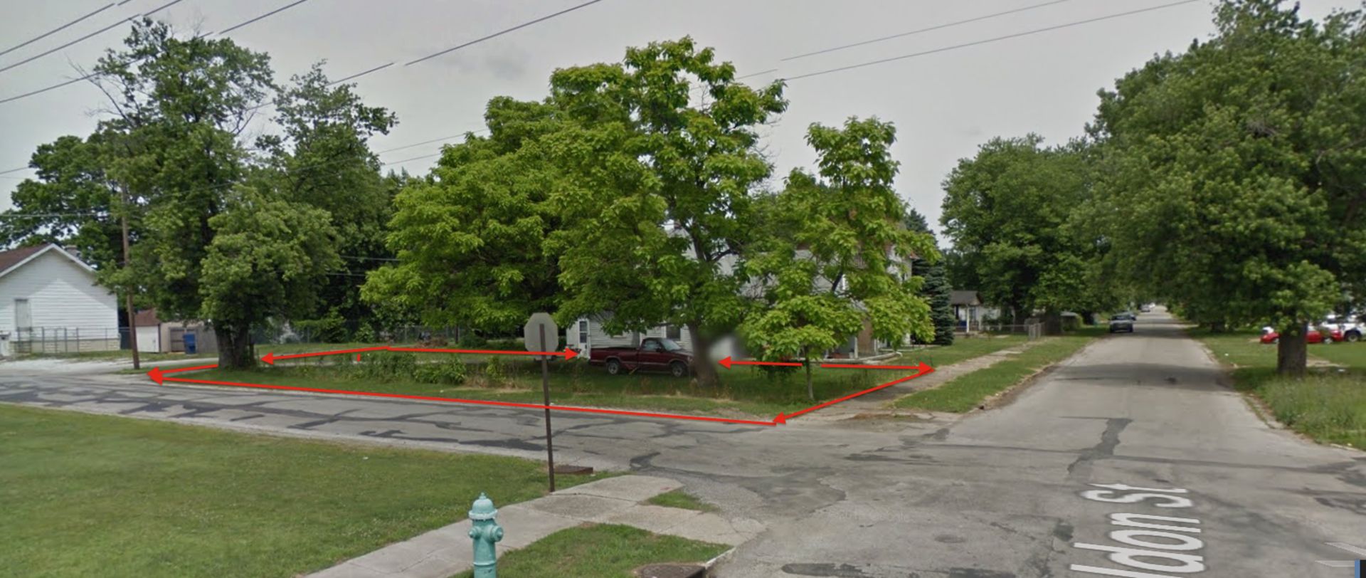 2202 SHELDON ST, INDIANAPOLIS, INDIANA 46218   NICE RESIDENTIAL PLOT OF LAND WITH MATURE TREES! GOOD