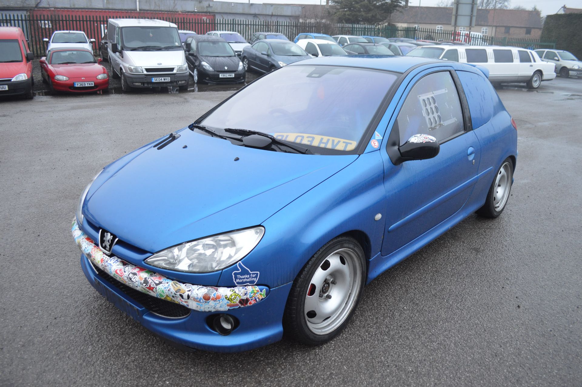 2003/03 REG PEUGEOT 206 GTI 180HP FAST TRACK DAY CAR  HAS THE 'VAN' PANELS FITTED INSTEAD OF REAR - Image 3 of 14