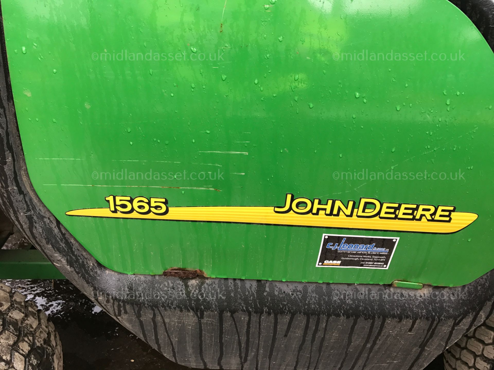 DS - 2008 JOHN DEERE FASTBAC RIDE ON MOWER   YEAR OF MANUFACTURE: 2008 MODEL: 1565 TOTAL PERMISSABLE - Image 4 of 9