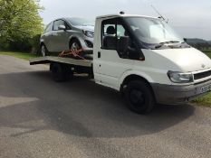 KB - 2006/56 REG FORD TRANSIT 350 MWB TD RECOVERY BEAVER TAIL VAN   DATE OF REGISTRATION: 24TH