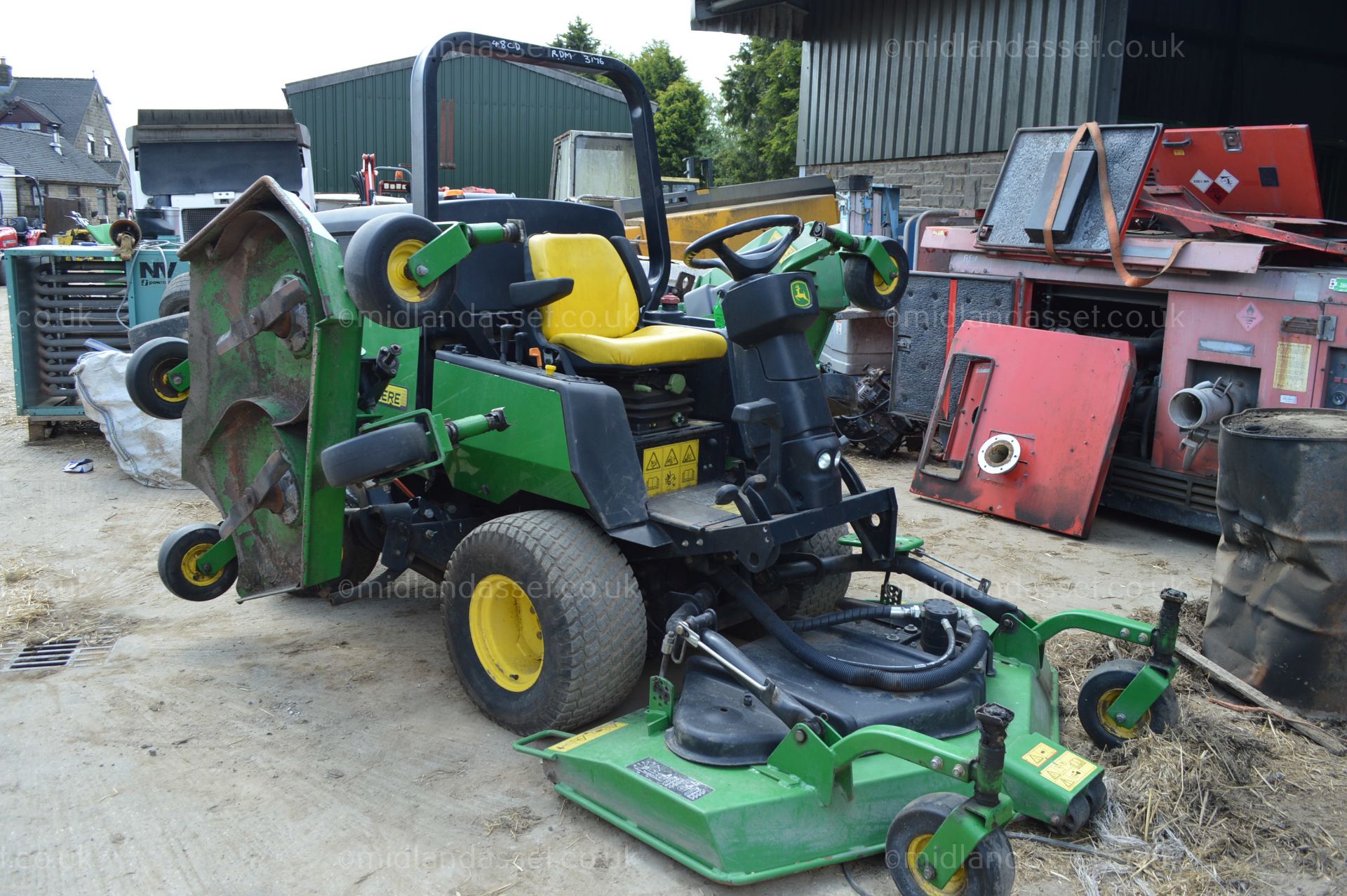 2007 JOHN DEERE 1600 TURBO BACK WING MOWER *PLUS VAT*