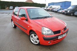 2006/06 REG RENAULT CLIO CAMPUS SPORT *NO VAT*   DATE OF REGISTRATION: 11TH MAY 2006 MOT: 5TH AUGUST