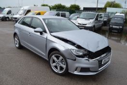 2017/17 REG AUDI A3 SPORT TFSI SEMI-AUTOMATIC 1.4 PETROL, SHOWING 1 OWNER