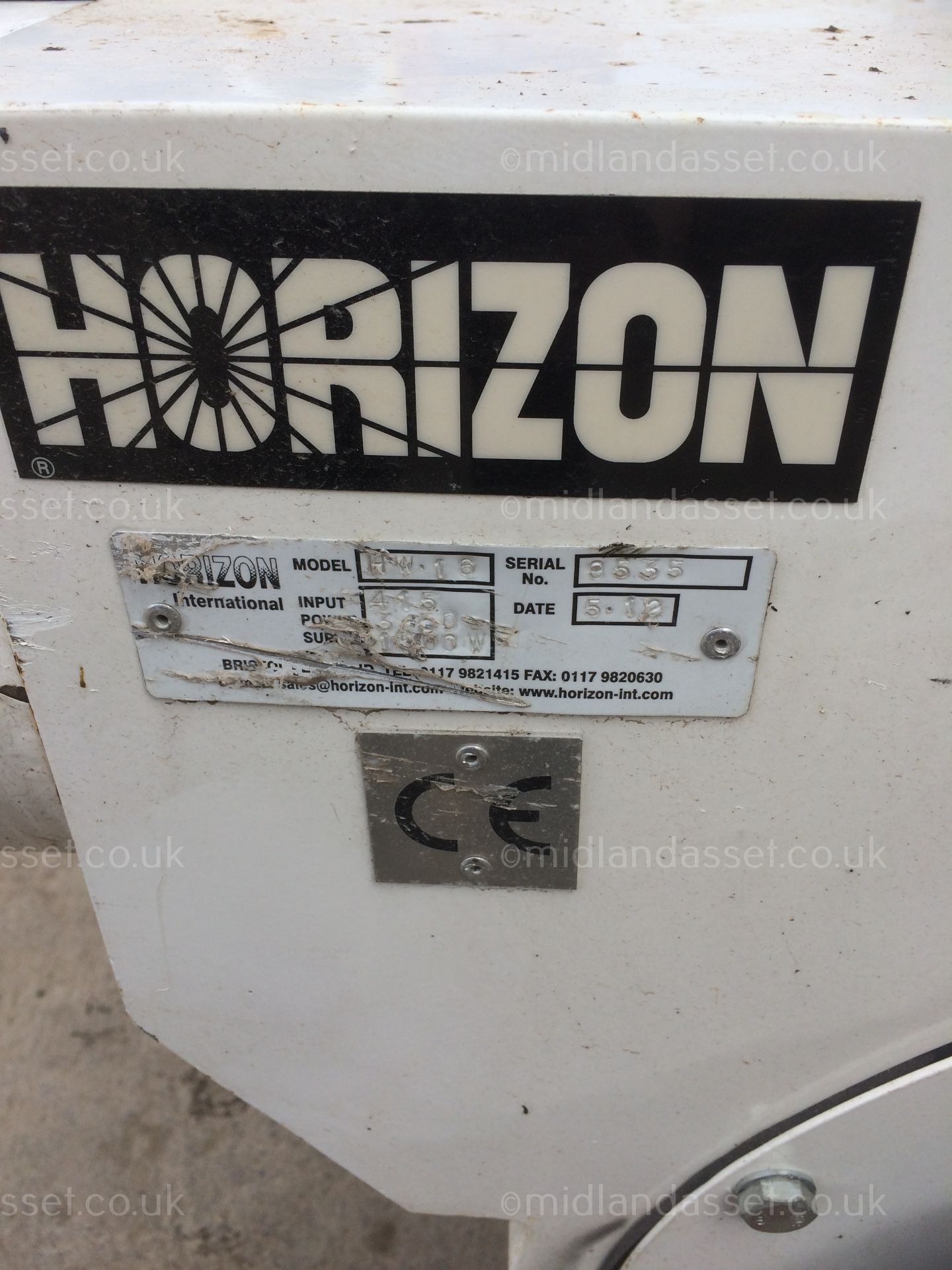 HORIZON HW 16 3 PHASE ELECTRIC FAN HEATER - Image 4 of 4