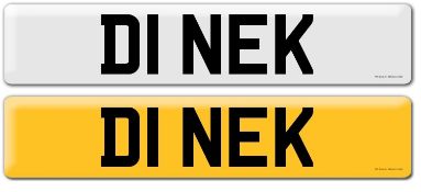 D1 NEK CHERISHED NUMBER PLATE