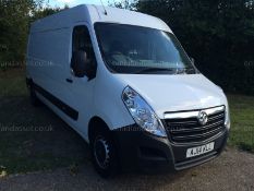 P - 2014/14 REG VAUXHALL MOVANO F3500 L3H2 CDTI 125 PANEL VAN ONE OWNER   DATE OF REGISTRATION: 17th