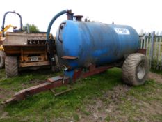 DS - TANCO 900 AGRICULTURAL SLURRY/WATER BOWSER. NO PUMP ! 900 GALLON CAPACITY.   900 GALLON