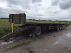 DW - 45 FOOT FLAT TRAILER WITH DOLLY   LIGHTS AIR SUSPENSION AIR ONLY BRAKES   COLLECTION /