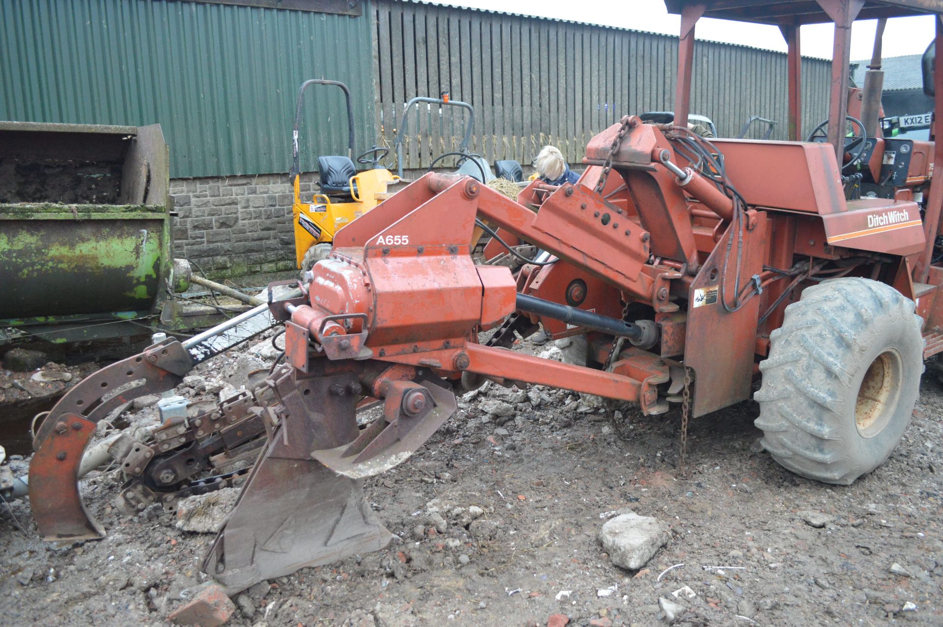 DS - DITCHWITCH 7510 DIESEL WITH BACK ACTOR *PLUS VAT*   BACK ACTOR TRENCHER MOLE PLOUGH  ALL - Bild 7 aus 14