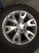 SET OF 4 2016 18" FORD RANGER ALLOY WHEELS WITH CONTINENTAL CROSS CONTACT TYRES ONLY 100 MILES THESE