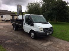 2009/09 REG FORD TRANSIT 100 T350M RWD, SHOWING 1 OWNER, EX BT - NEW TIPPER BODY FITTED *NO VAT*