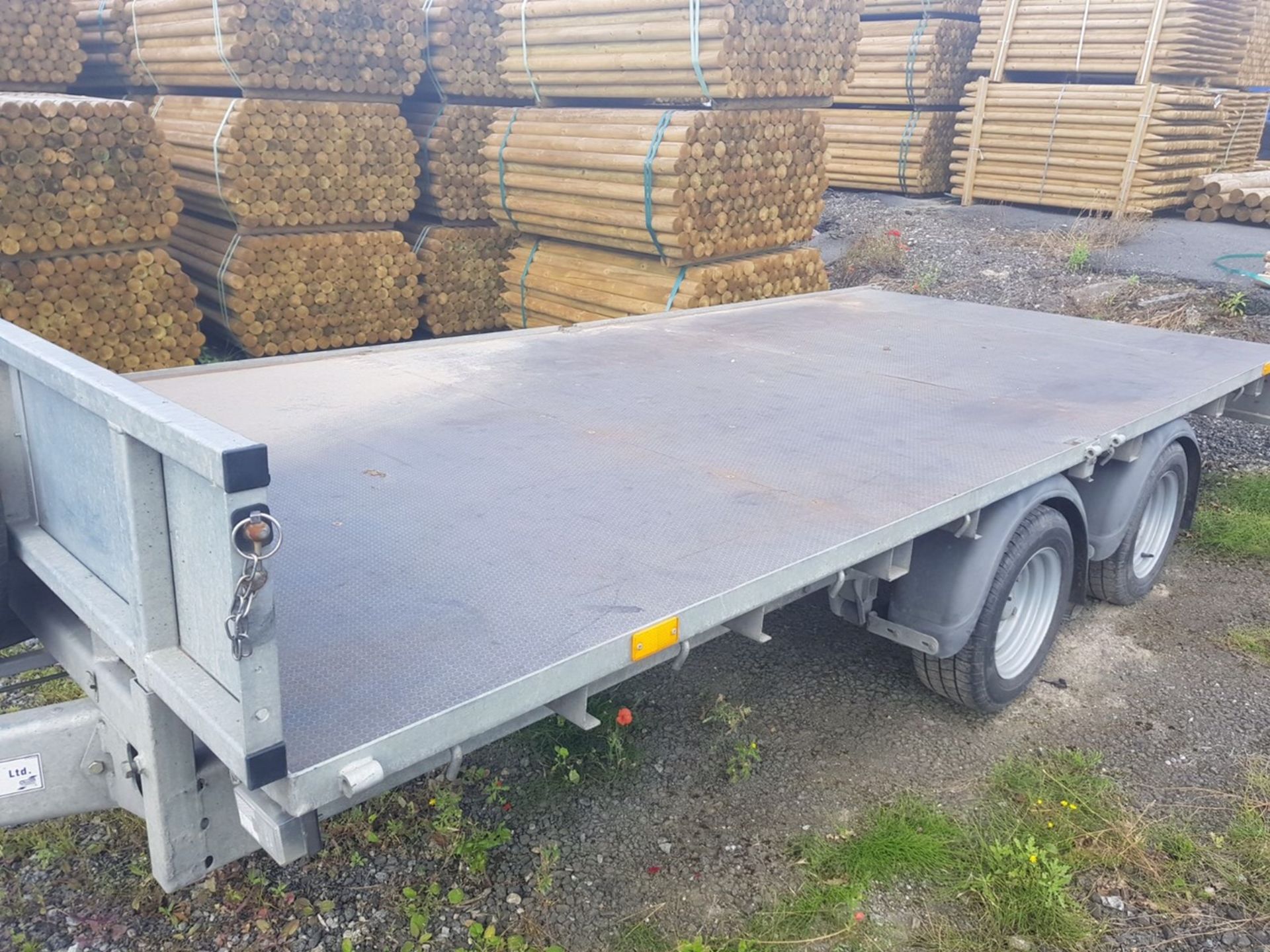 IFOR WILLIAMS 3500KG TWIN AXLE TRAILER, SIDES INCLUDED *PLUS VAT* - Image 8 of 9