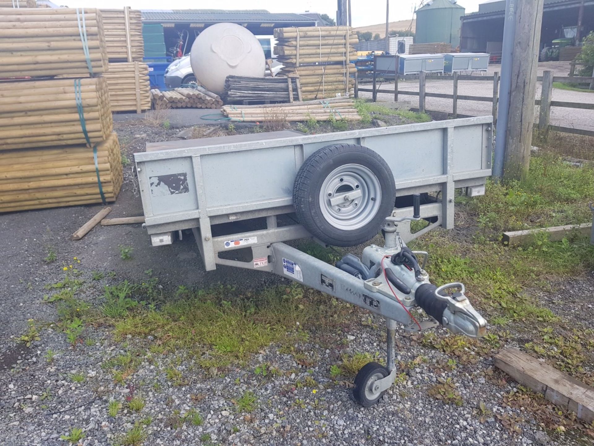IFOR WILLIAMS 3500KG TWIN AXLE TRAILER, SIDES INCLUDED *PLUS VAT* - Image 4 of 9