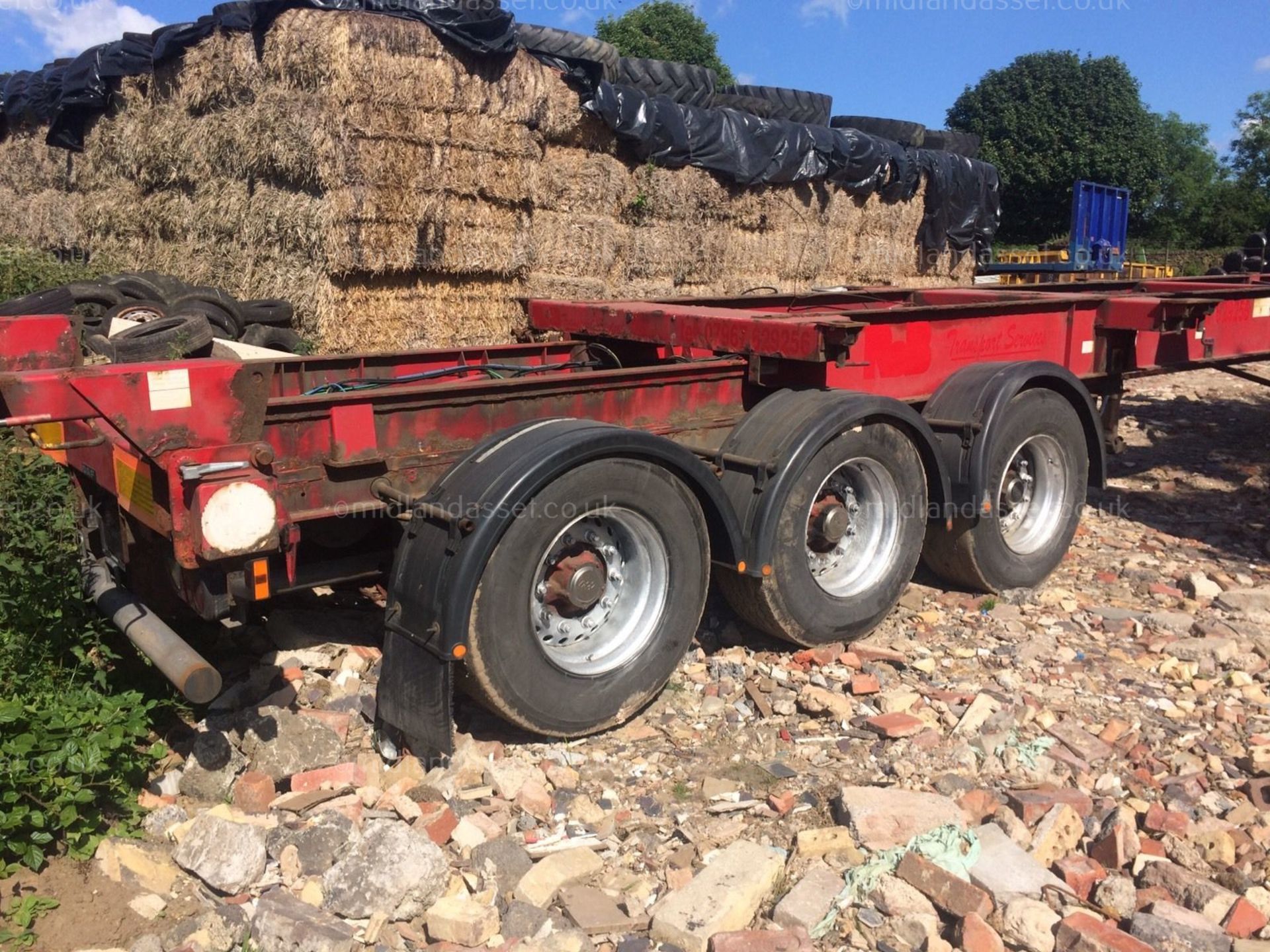 2005 MONTRACON SLIDING SKELETAL CONTAINER TRAILER - Image 6 of 7