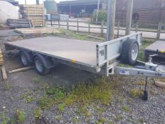 IFOR WILLIAMS 3500KG TWIN AXLE TRAILER, SIDES INCLUDED *PLUS VAT*