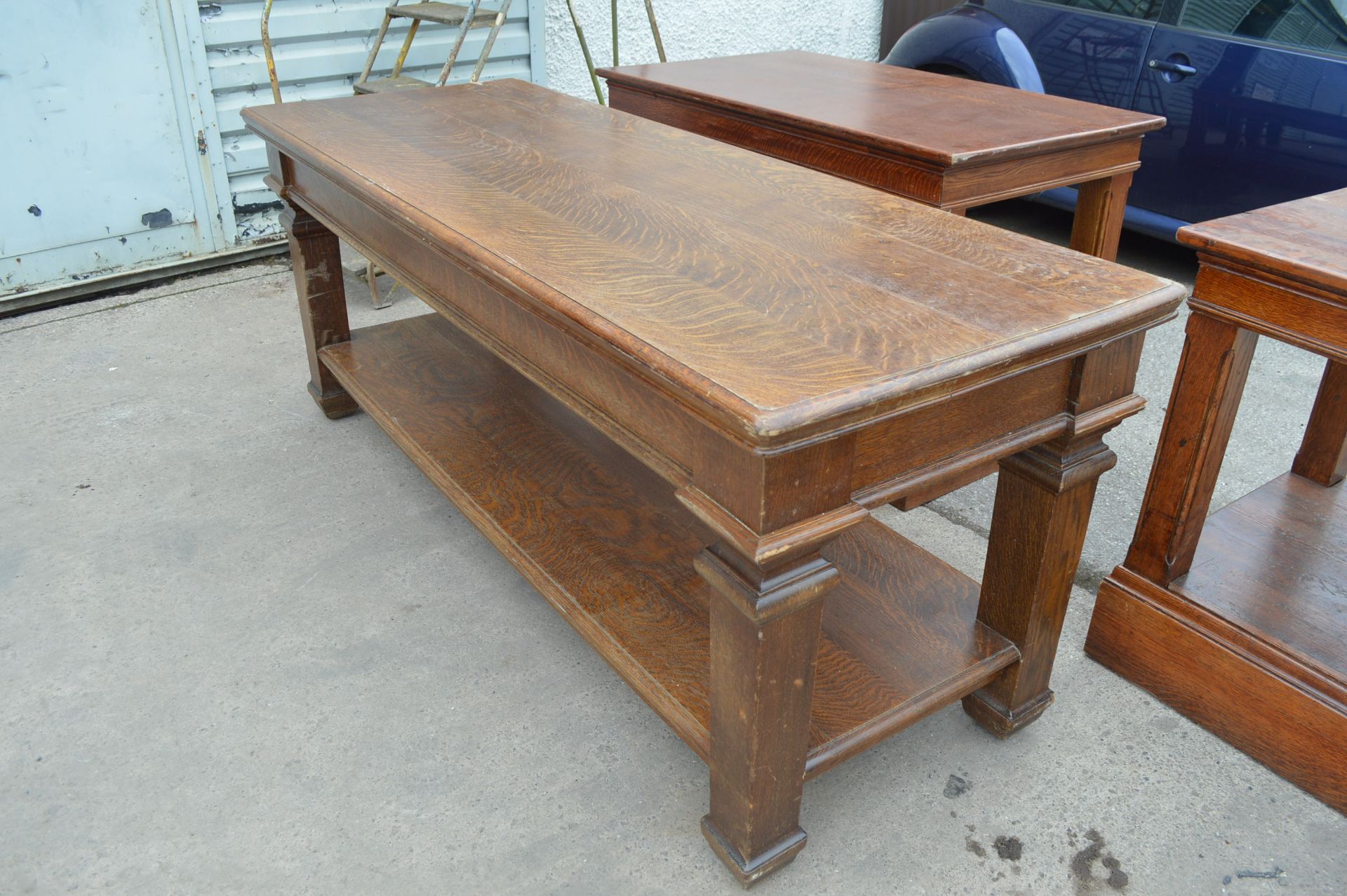 SOLID OAK TAILORING WORK BENCH, IDEAL FOR DINING ROOM TABLES ETC. *NO VAT* - Image 3 of 6