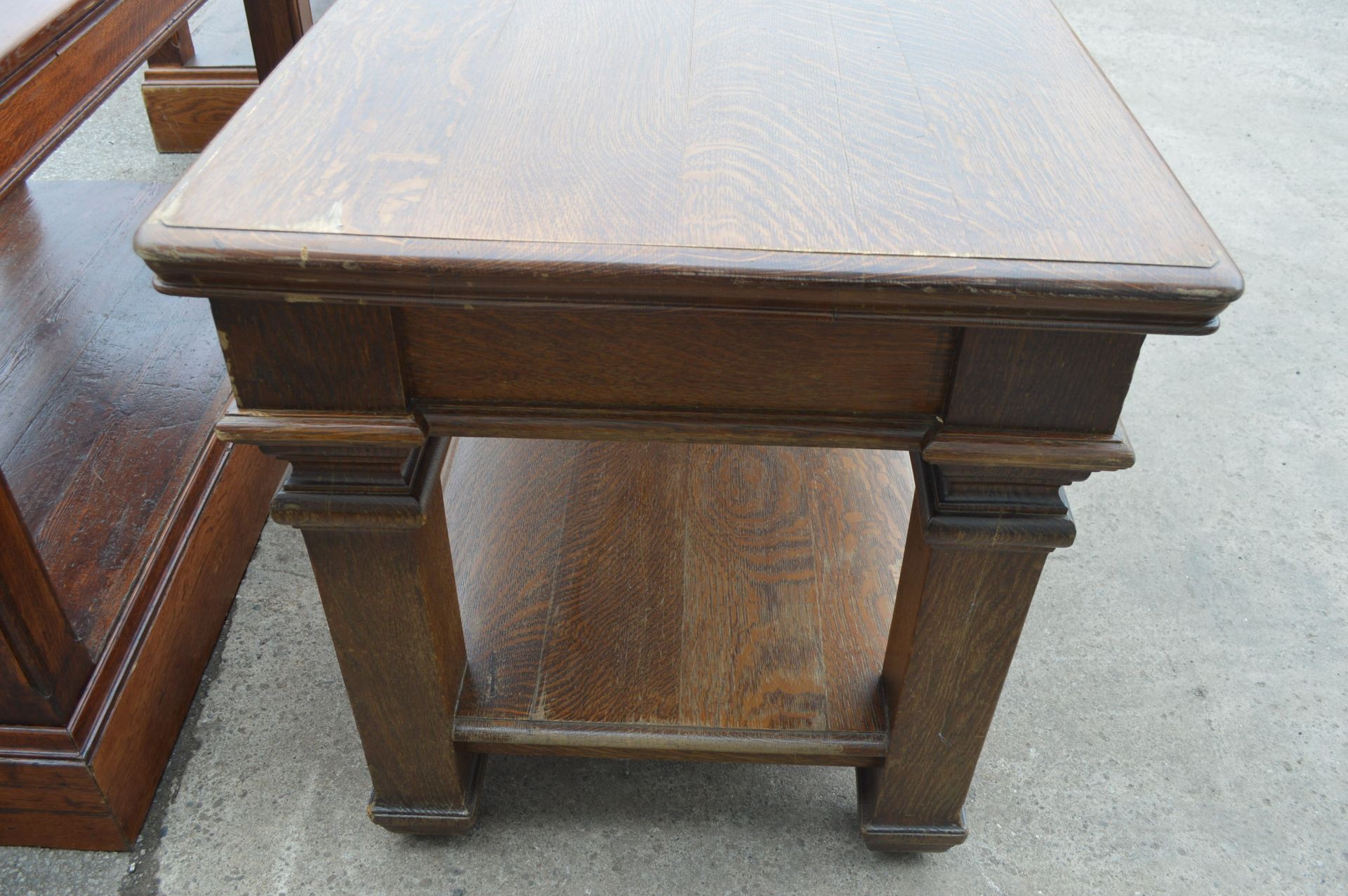 SOLID OAK TAILORING WORK BENCH, IDEAL FOR DINING ROOM TABLES ETC. *NO VAT* - Image 2 of 6