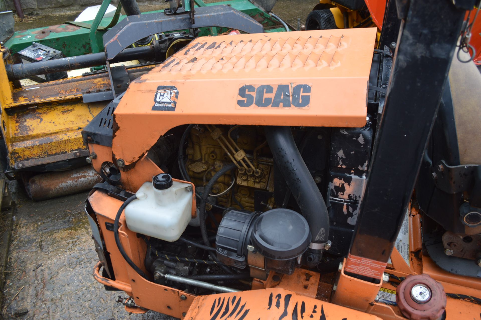 SCAG TURF TIGER RIDE ON LAWN MOWER CAT DIESEL POWER *PLUS VAT* - Image 9 of 9